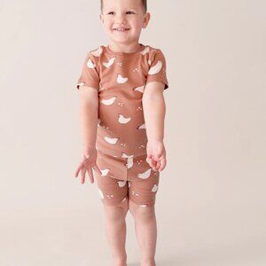 Parade - Canadian - Organic Cotton Pajama Set - dark tan/brown